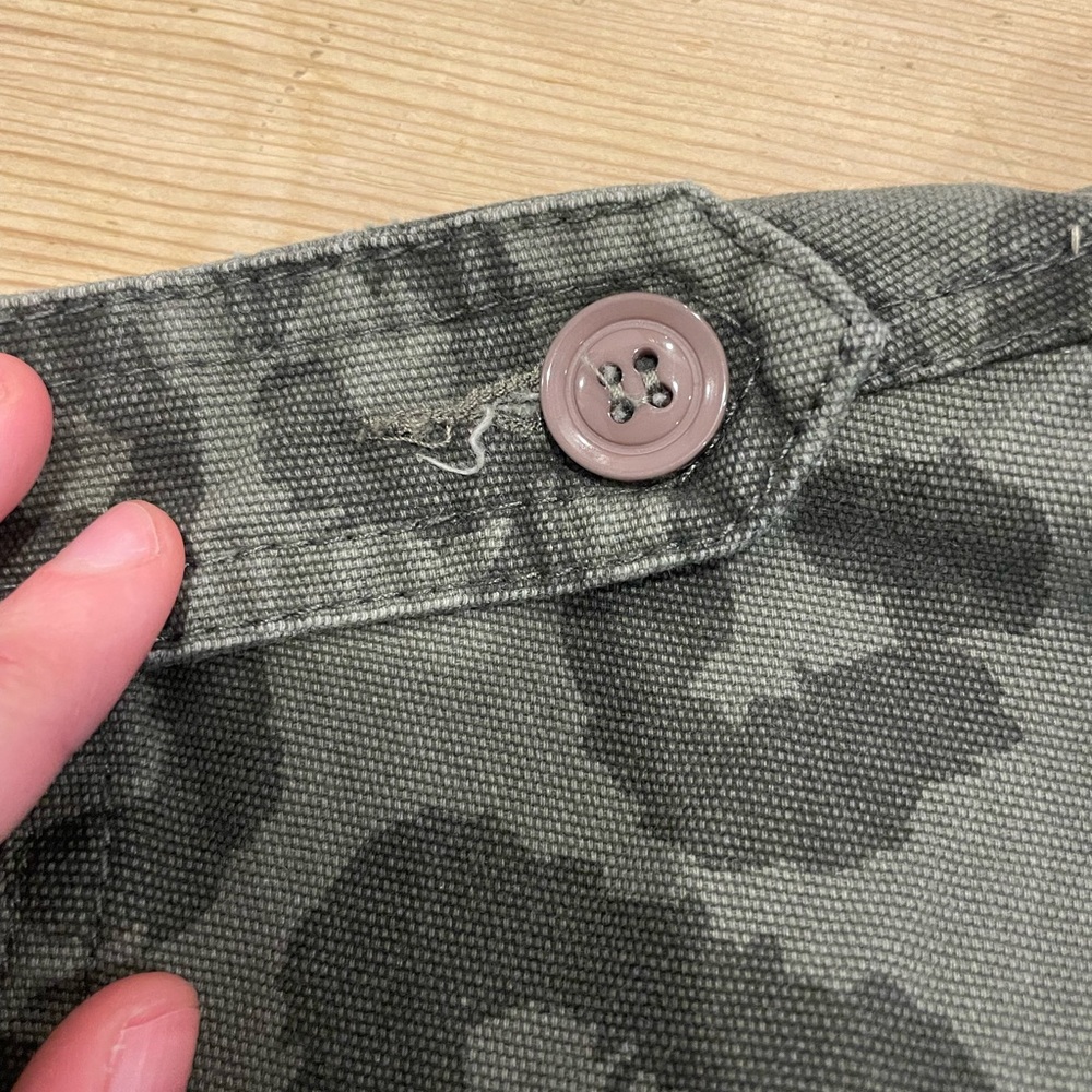 Ellison Olive Leopard Print Military Jacket - Picture 3 of 6